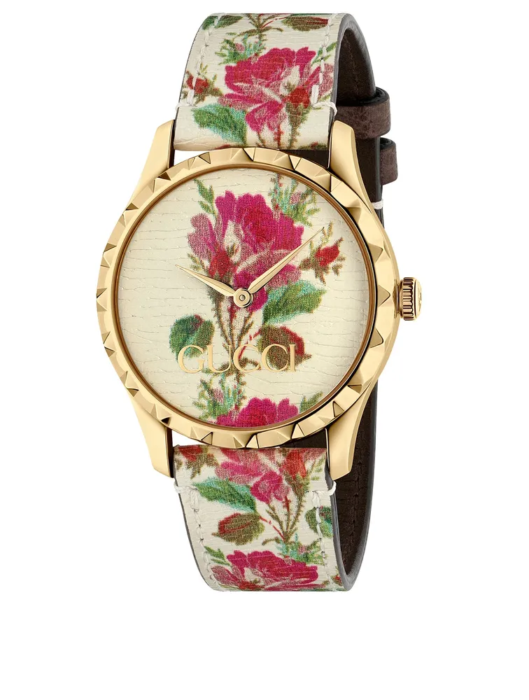 Floral gucci sale watch