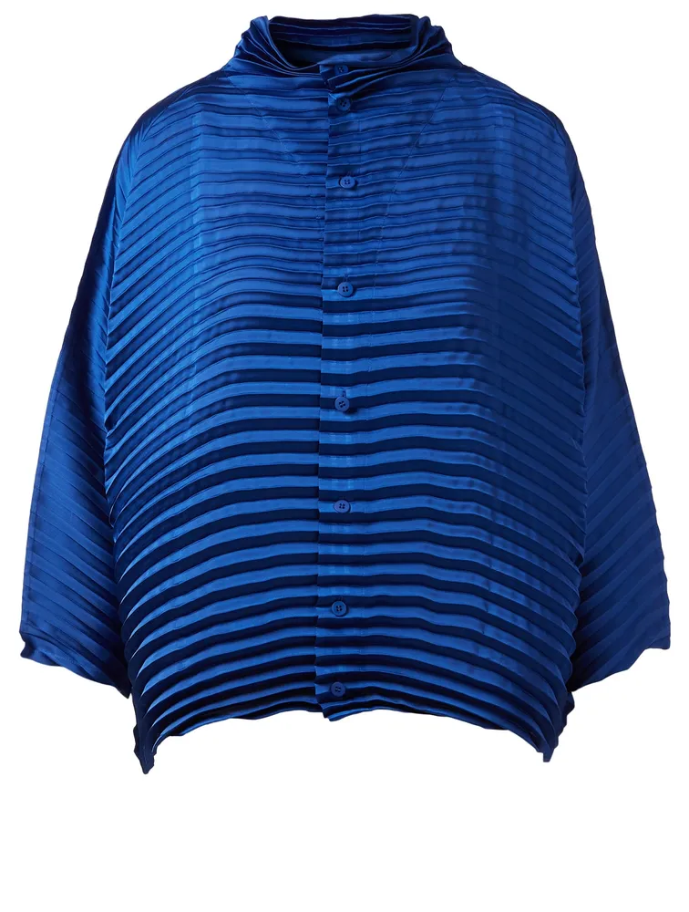 Pleated cardigan hot sale