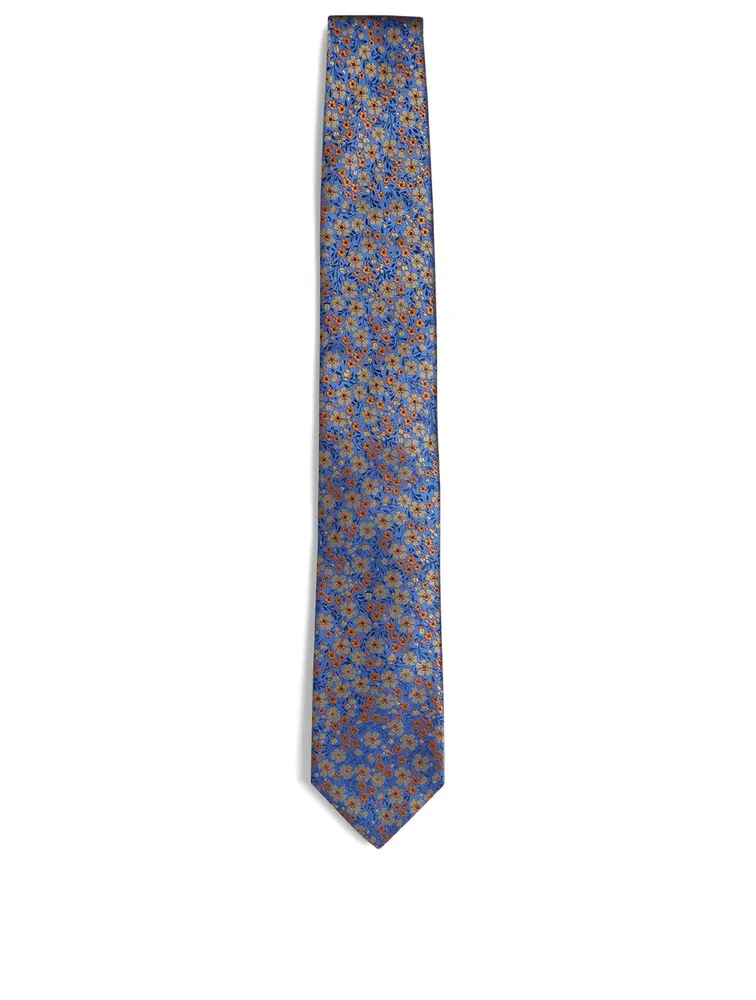 Holt Renfrew Silk Tie In Floral Print | Square One