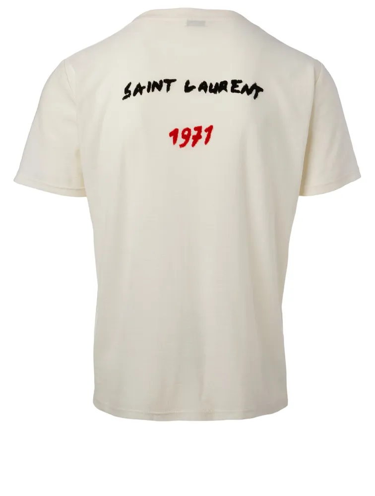 SAINT LAURENT Cotton 1971 Logo T-Shirt | Yorkdale Mall