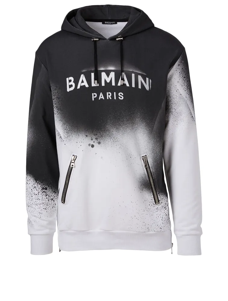 Balmain on sale graffiti hoodie