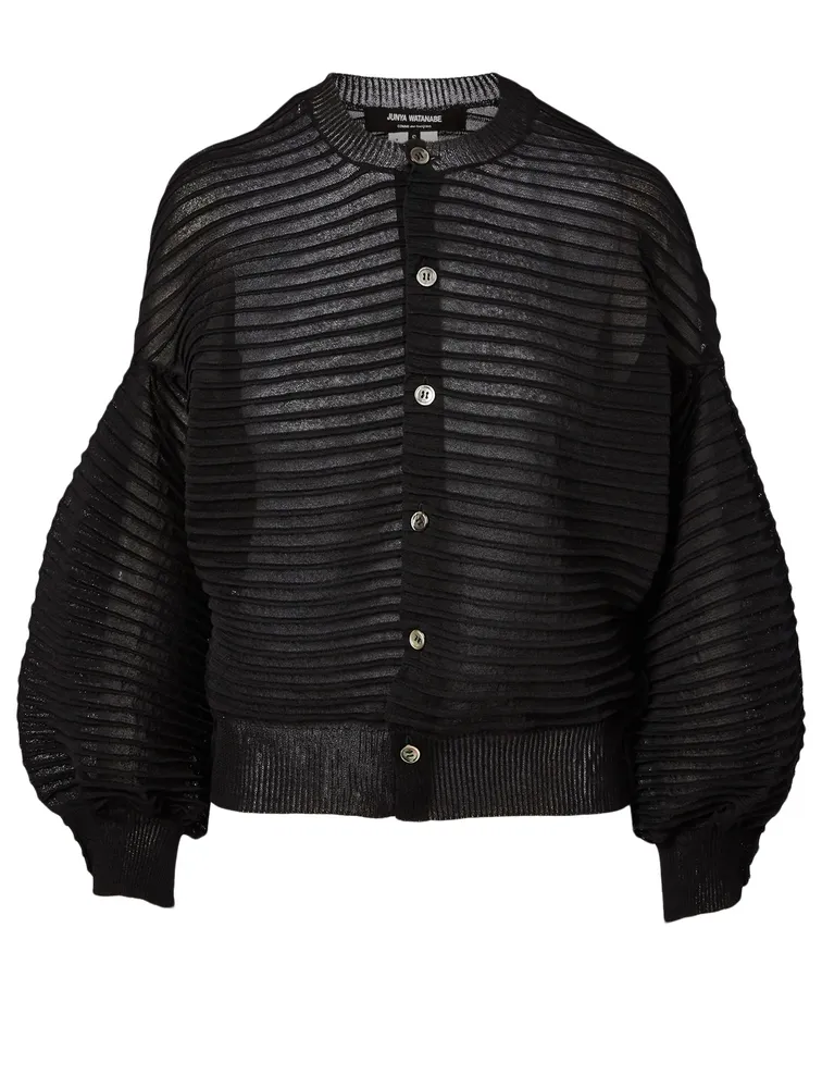 JUNYA WATANABE Horizontal Stripe Knit Cardigan | Square One