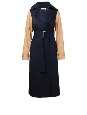 Yves Saint Laurent Long coat prince of wales wool | Yorkdale