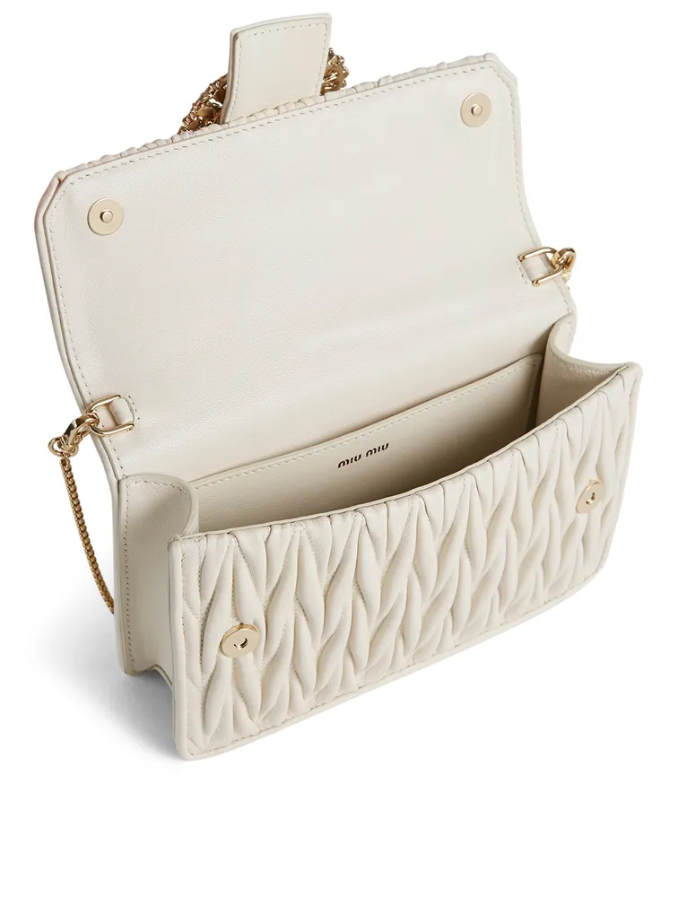 MIU MIU Wander Matelassé Nappa Leather Hobo Mini-bag | Holt