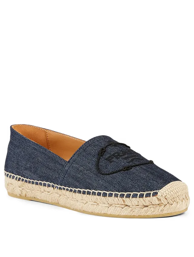 Prada on sale denim espadrilles