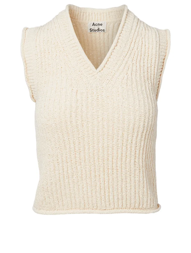 ACNE STUDIOS Cotton-Blend V-Neck Vest | Square One