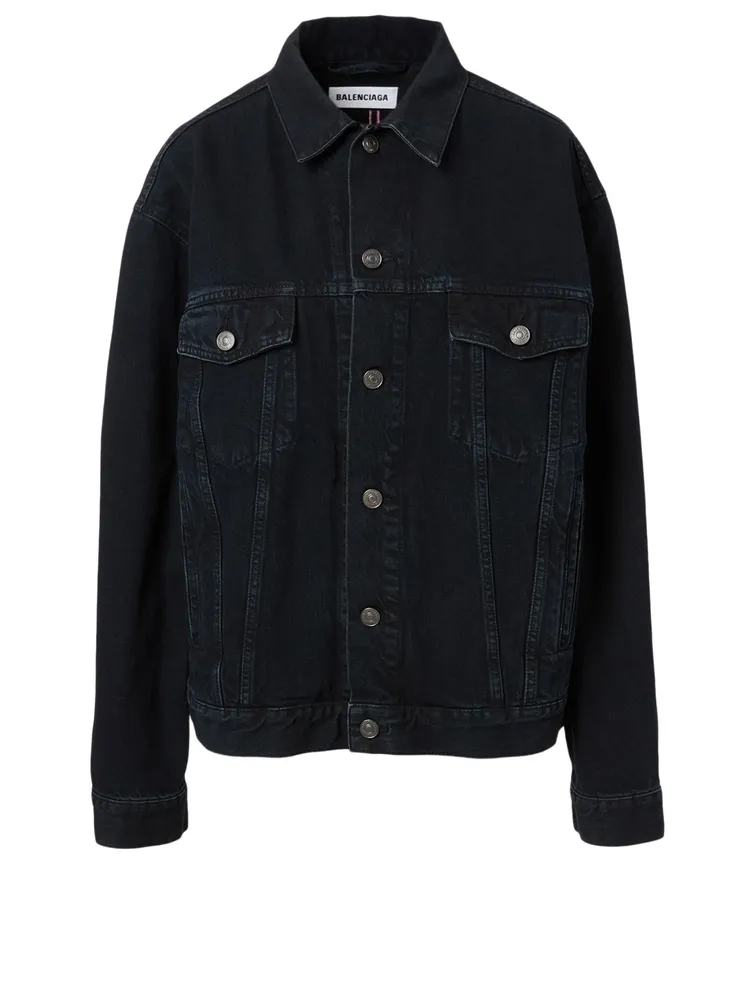 BALENCIAGA Denim Jacket With Back Logo | Square One