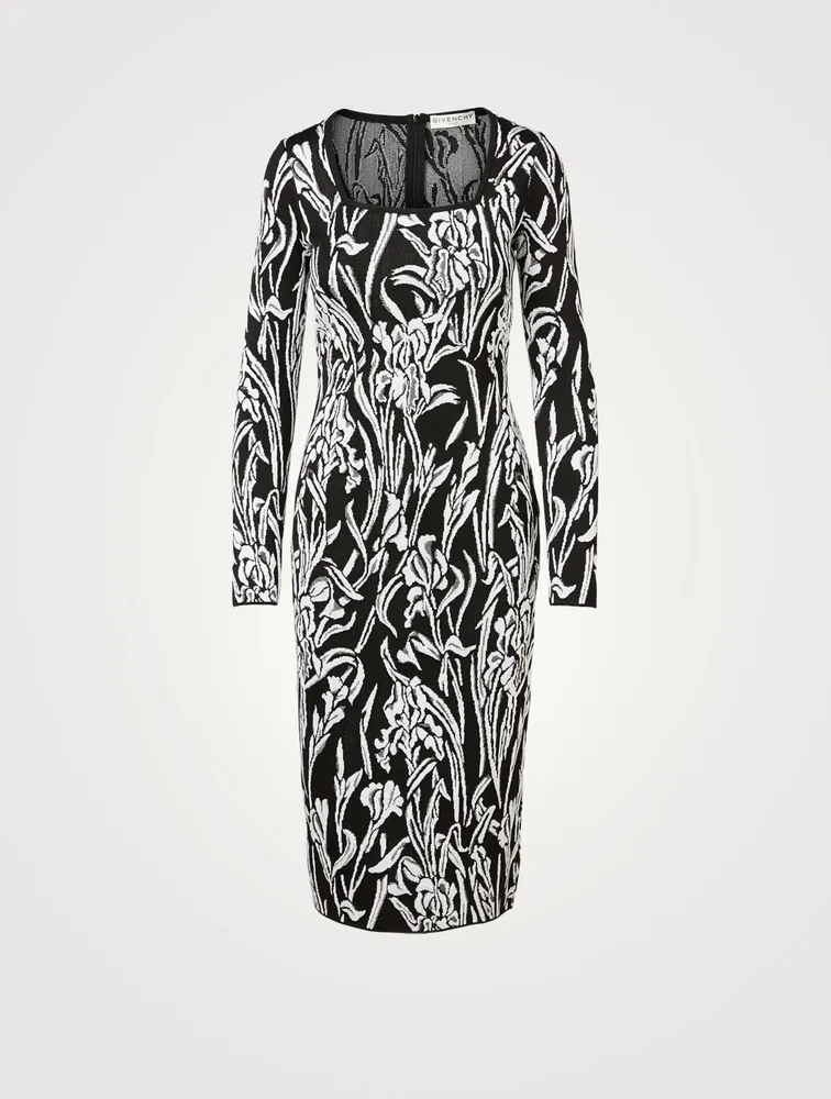 GIVENCHY Floral Jacquard Midi Dress | Yorkdale Mall