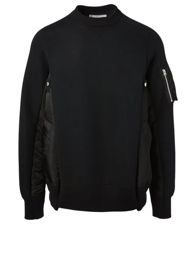 SACAI Sponge Sweat x MA-1 Sweatshirt | Square One