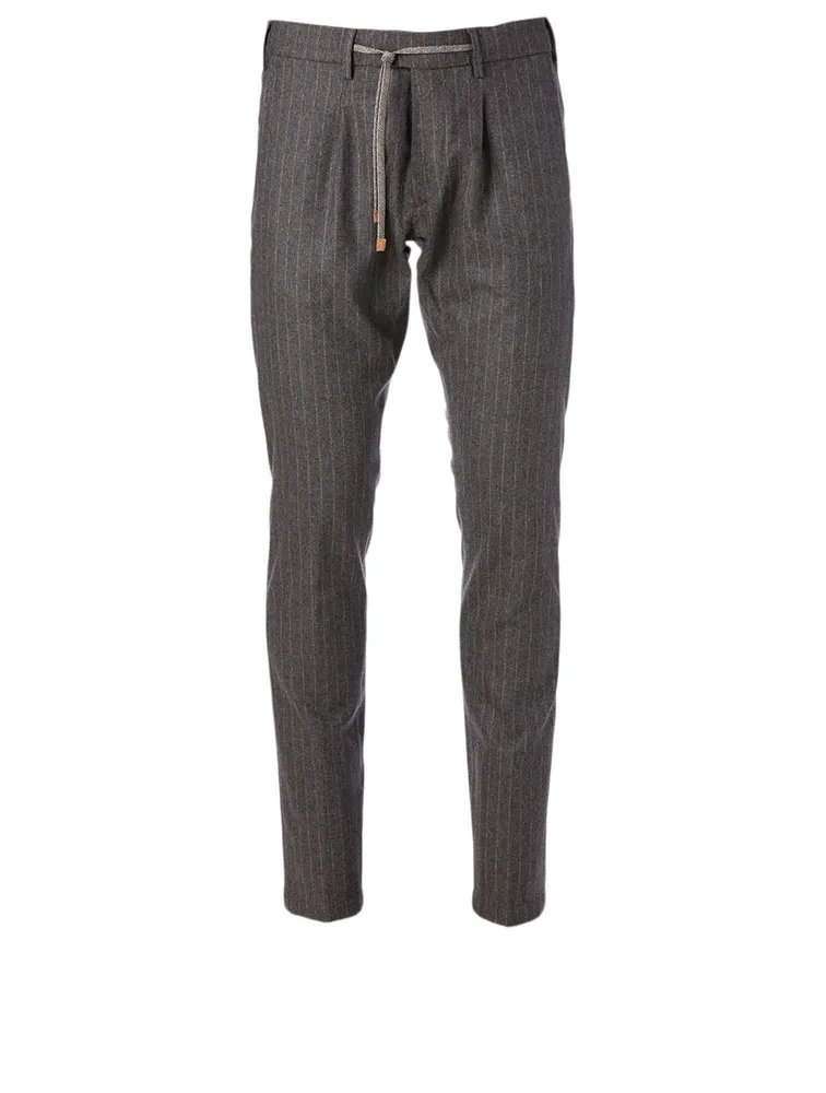 Pinstripe hot sale jogger pants