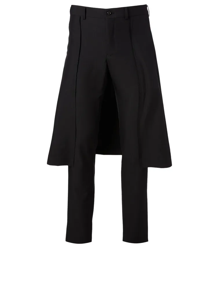 COMME DES GARÇONS HOMME PLUS Pants With Overlay | Square One