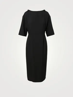 STELLA MCCARTNEY Arielle Stretch Cady Midi Dress | Square One