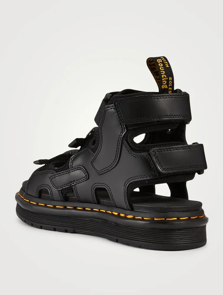 SUICOKE X DR. MARTENS Boak Faux Leather And Neoprene Sandals