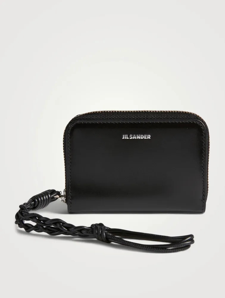 JIL SANDER Small Leather Zip-Around Wallet | Square One