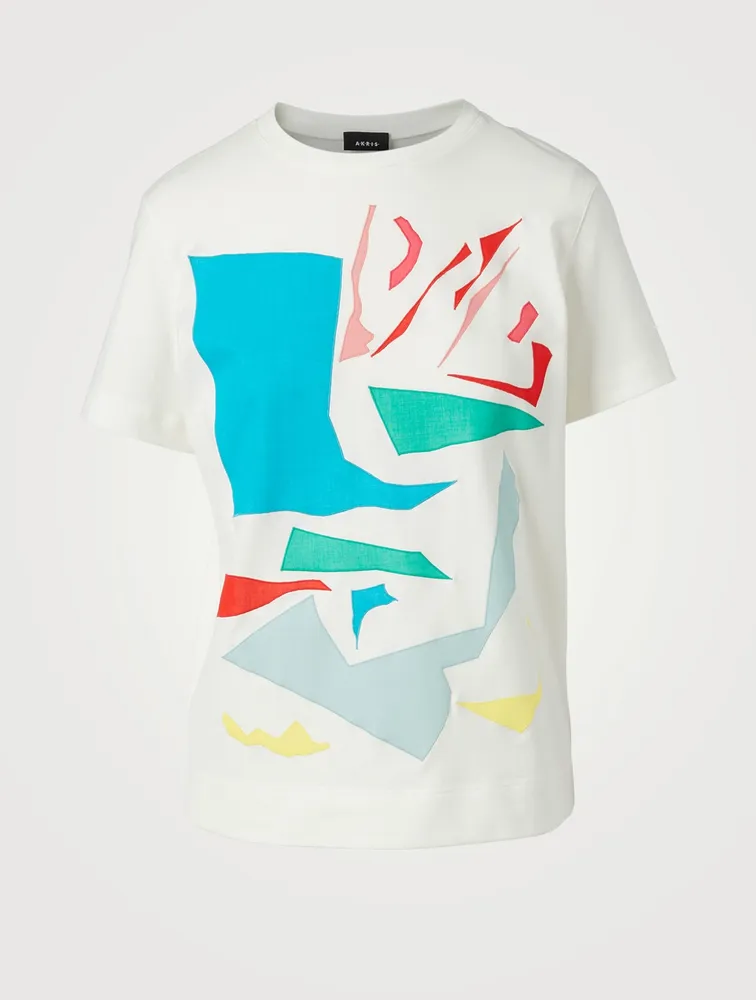 AKRIS Geometric Cut-Out T-Shirt | Yorkdale Mall