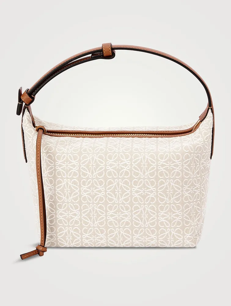 Small Cubi Anagram Jacquard Canvas Shoulder Bag