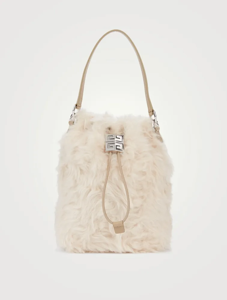 Faux fur hot sale bucket bag