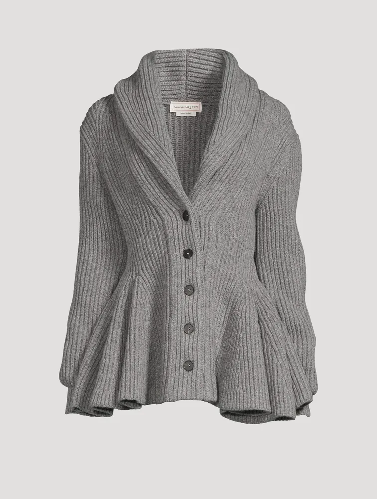 Alexander mcqueen 2024 peplum cardigan