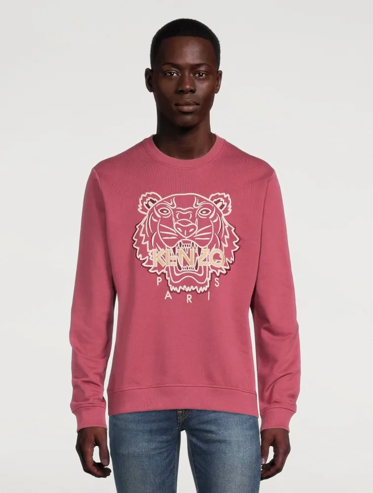 Kenzo pink best sale tiger sweatshirt