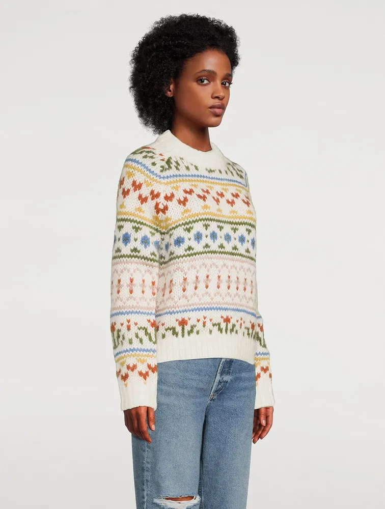 SAMSØE SAMSØE Simones Jacquard Crewneck Sweater | Square One