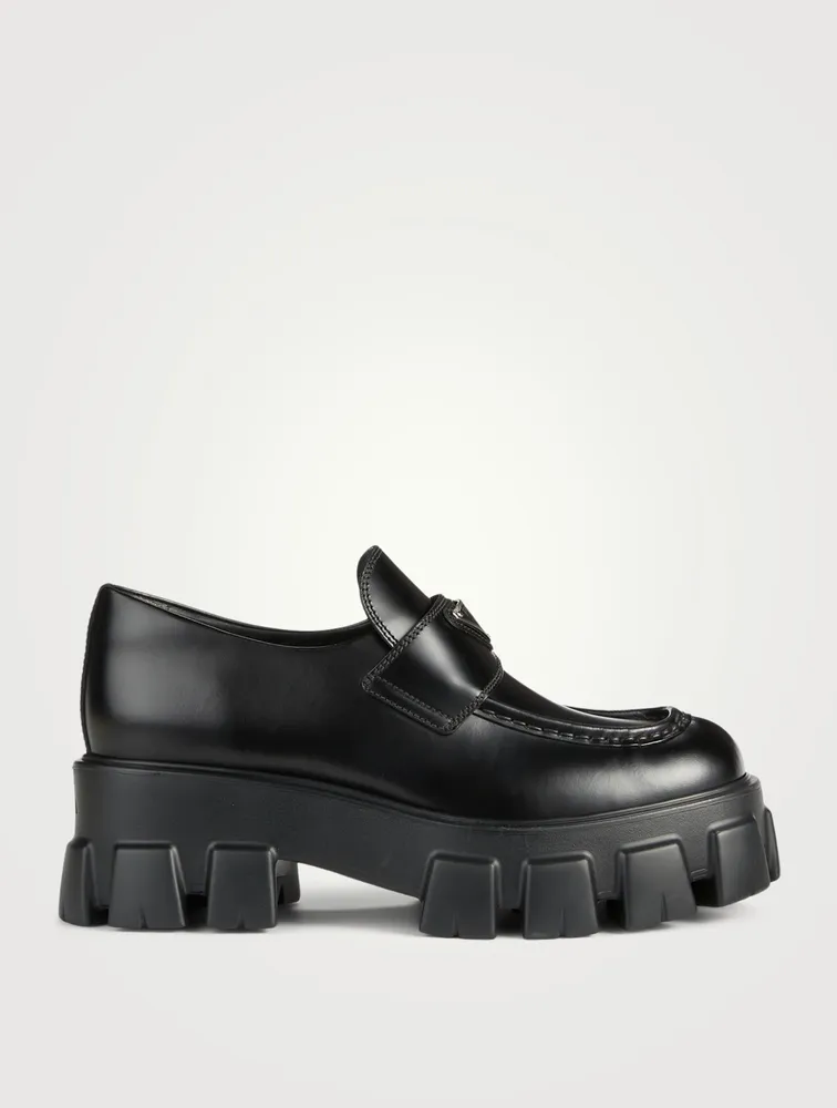 Prada on sale platform loafers