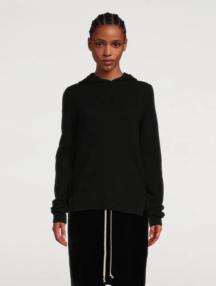 RICK OWENS Cashmere And Wool Hoodie | Square One