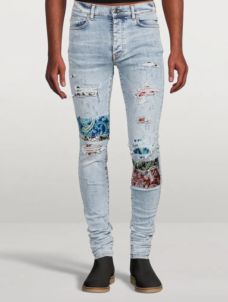 AMIRI Pajama Art Patch Jeans | Yorkdale Mall