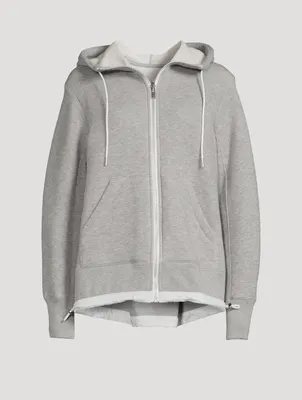 SACAI Sponge Sweat x Nylon Twill Hoodie | Square One