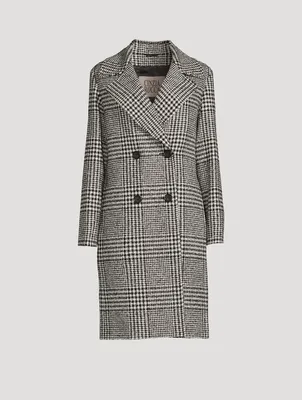 Yves Saint Laurent Long coat prince of wales wool | Yorkdale