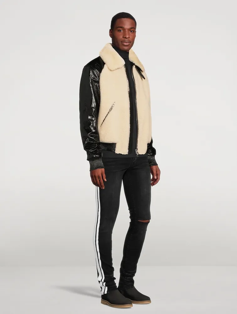 Amiri hot sale shearling jacket