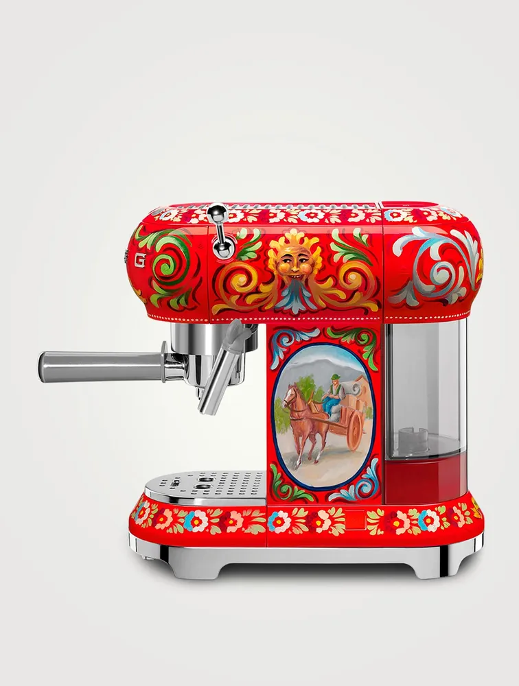 SMEG Dolce & Gabbana x 50's Style Espresso Coffee Machine