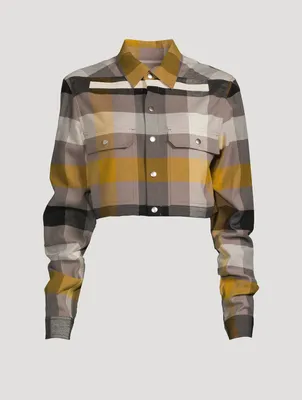【2plan】Jade crop check shirt Tops – Jade Cropper