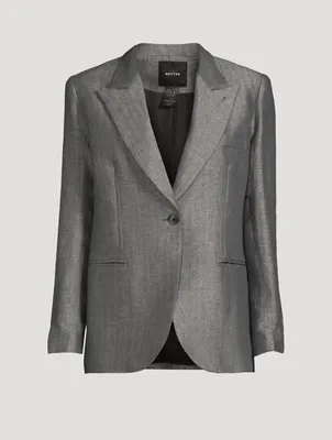Zara COMBINATION HOODIE HERRINGBONE BLAZER | Square One