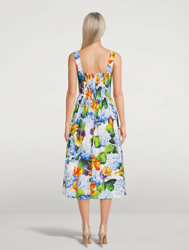 Dolce and gabbana 2024 hortensia midi dress