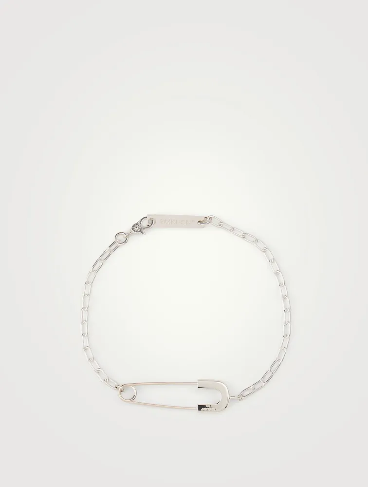 AMBUSH Sterling Silver Safety Pin Bracelet | Yorkdale Mall