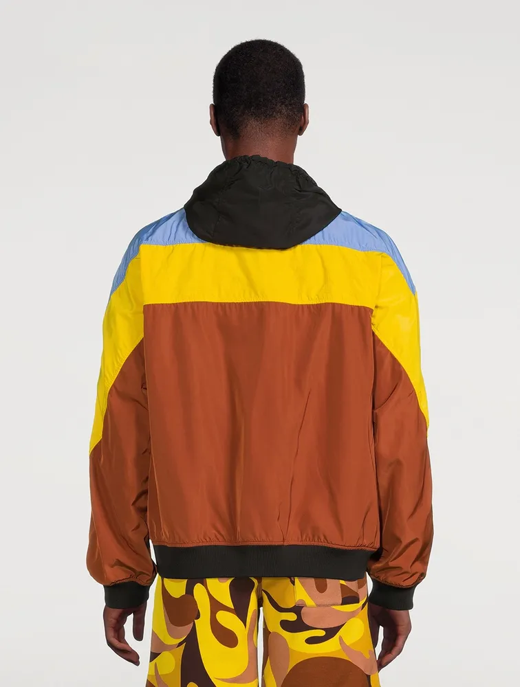 Yellow red clearance and black windbreaker