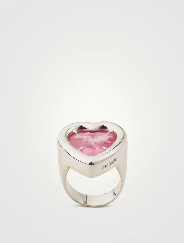 AMBUSH Heart Stone Ring | Square One