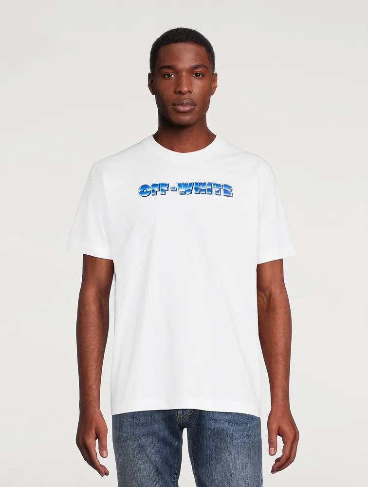 OFF-WHITE Blue Metal Arrow Slim-Fit T-Shirt | Square One