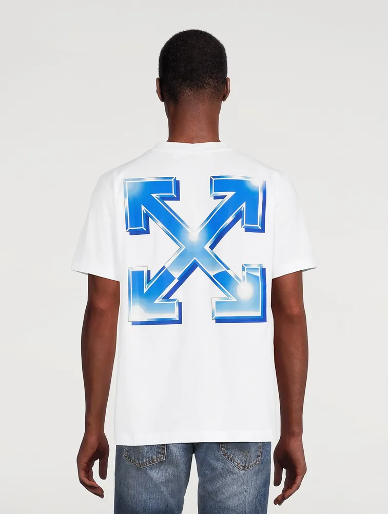 OFF-WHITE Blue Metal Arrow Slim-Fit T-Shirt | Square One