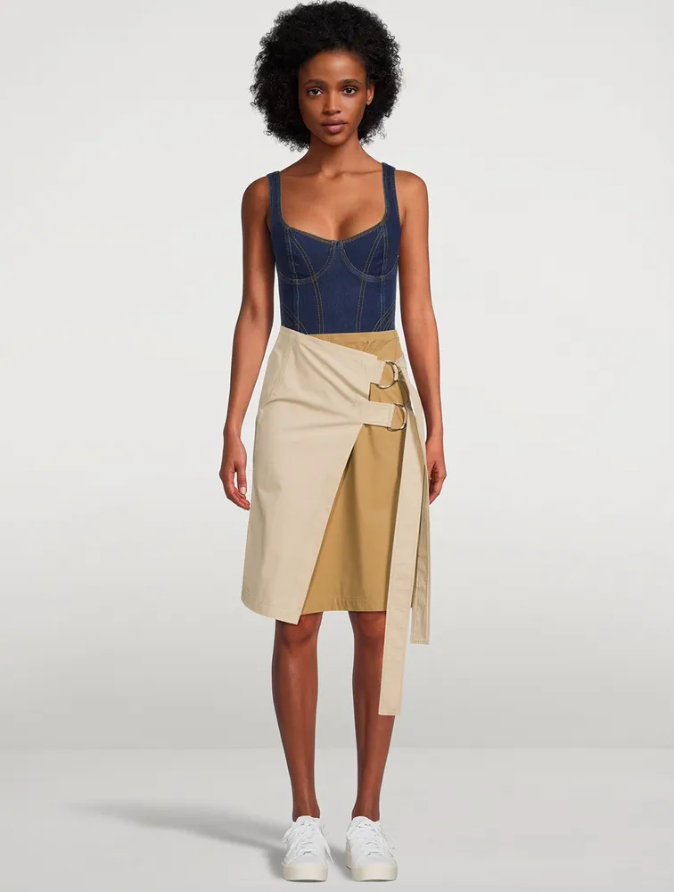 Asymmetric 2024 wrap skirt