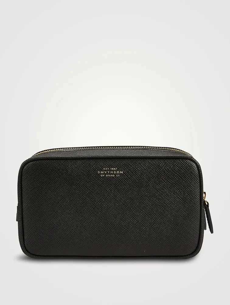 SMYTHSON Panama Leather Double-Zip Washbag | Square One