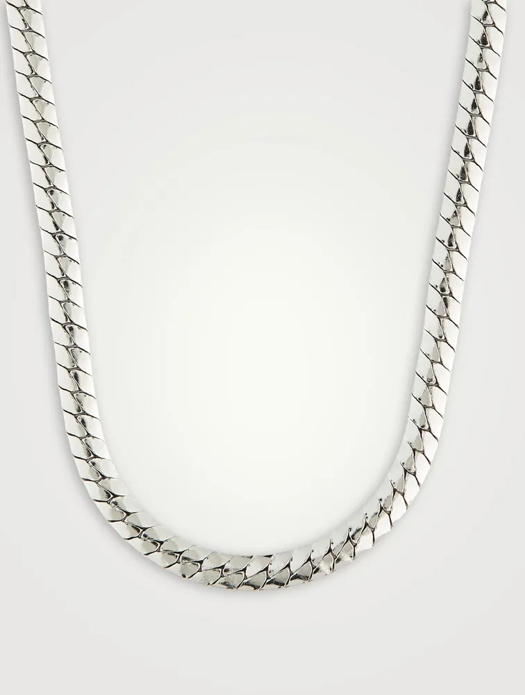 Platinum hot sale herringbone necklace