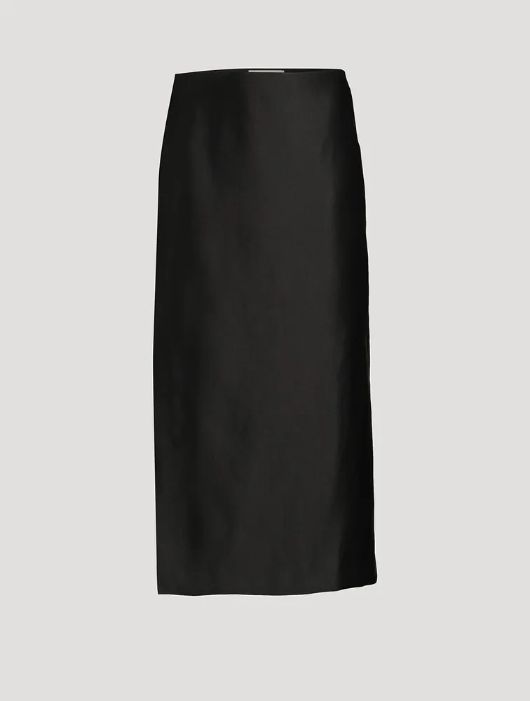 THE ROW Kanita Silk Midi Skirt Square One