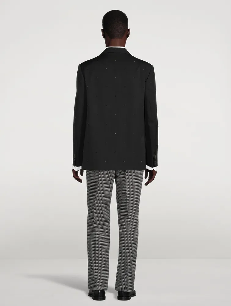 VALENTINO Wool Jacket With Studs | Yorkdale Mall