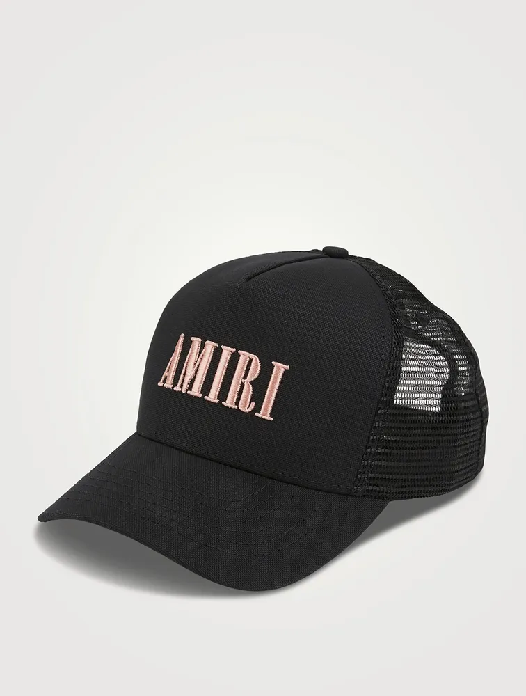 Amiri Logo Amiri Hat Black AMIRI Logo Trucker Hat Square One