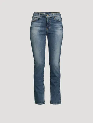Zara Z1975 DENIM ANIMAL PRINT HIGH-WAISTED STRAIGHT JEANS