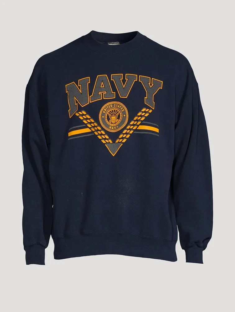 Navy sale college sweatshirt