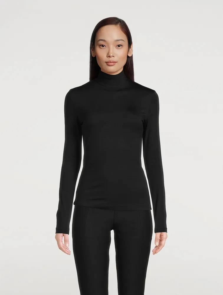 AKRIS PUNTO Stretch-Modal Turtleneck | Square One