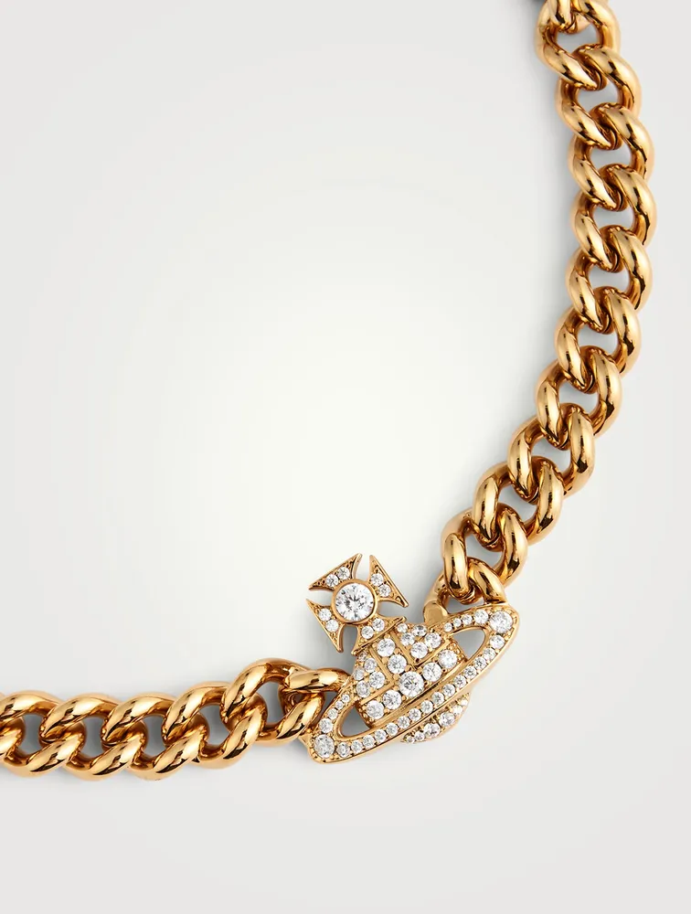 VIVIENNE WESTWOOD Graziella Crystal Logo Necklace | Yorkdale
