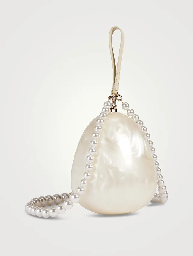Simone Rocha egg バッグ SIMONE ROCHA XL XL Egg Bag With Pearl Crossbody Strap